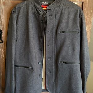 Kenneth Cole Awearness Charcoal Military Jacket